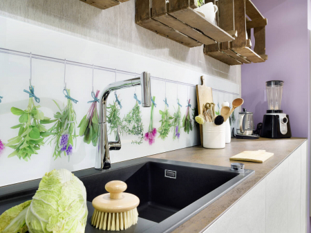 Chiuveta bucatarie neagra, dreptunghiulara SilicaTec Hansgrohe 43314170 [3]