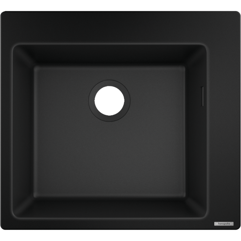 Bucatarie - Chiuveta bucatarie neagra, patrata SilicaTec Hansgrohe 43312170