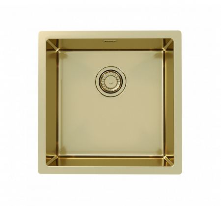 Bucatarie - Chiuveta bucatarie patrata bronz Monarch Quadrix 30