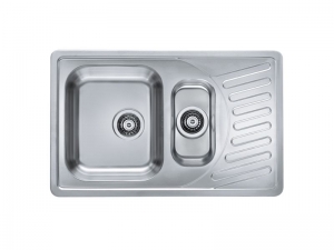 Bucatarie - Chiuveta de bucatarie inox doua cuve, crom satin, Alveus Elegant 110