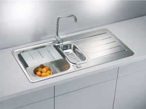 Chiuveta bucatarie inox doua cuve, crom satin, Alveus Line Maxim 10 [1]