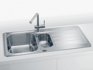 Chiuveta bucatarie inox doua cuve, crom satin, Alveus Line Maxim 10 [2]
