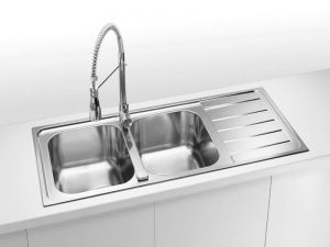Chiuveta bucatarie inox doua cuve, Alveus Line Maxim 100 [1]