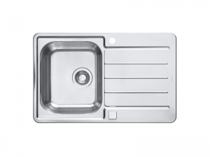 Bucatarie - Chiuveta bucatarie inox satin cu picurator, reversibila, Alveus Line Max 80