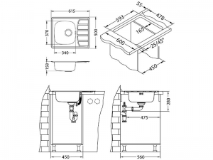 Chiuveta bucatarie inox leinen Alveus Zoom 10 [2]