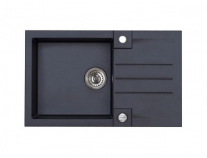 Bucatarie - Chiuveta bucatarie compozit negru carbon cu picurator Alveus rock 130