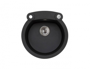 Chiuvete bucatarie compozit - Chiuveta bucatarie rotunda negru carbon Alveus rock & roll 10