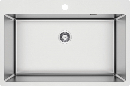 Chiuveta bucatarie din inox, otel,  76x50.5x20.3 cm, Deante Olfato [1]