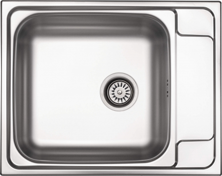 Chiuveta bucatarie din inox, cu picurator, 63x50 cm, otel, Deante Soul