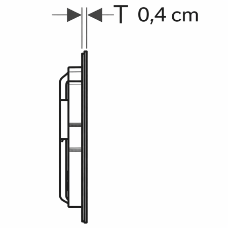 Clapeta actionare dubla rezervor wc, negru mat, Geberit Sigma40 [2]