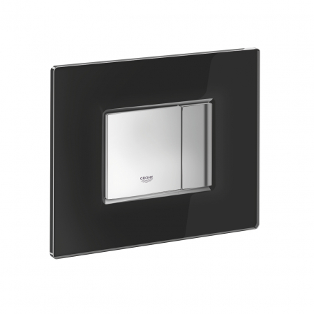 Clapeta de actionare neagra din sticla securizata Grohe Skate Cosmopolitan [1]