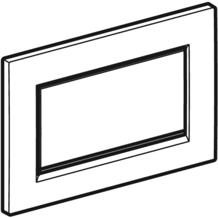 Clapeta actionare rezervor wc cu spalare start-stop, crom / lustruit cu banda de design crom/lucios, Geberit Sigma10 [1]