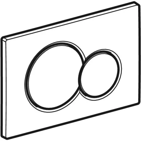 Clapeta actionare rezervor wc crom lucios/mat Geberit Sigma01 [2]