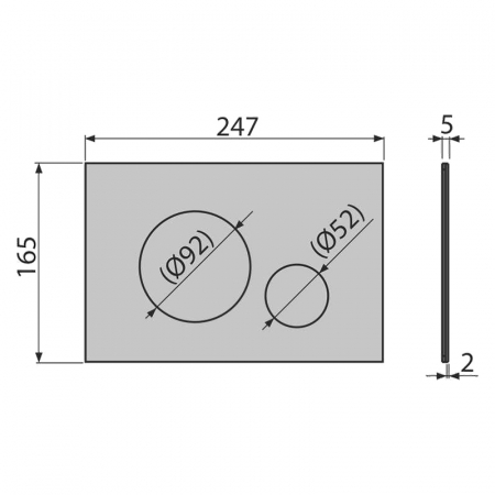 Clapeta rezervor wc aluminiu mat Alcaplast, Turn [1]