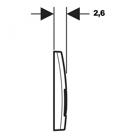 Clapeta de actionare neagra, Geberit, Delta 51 [1]