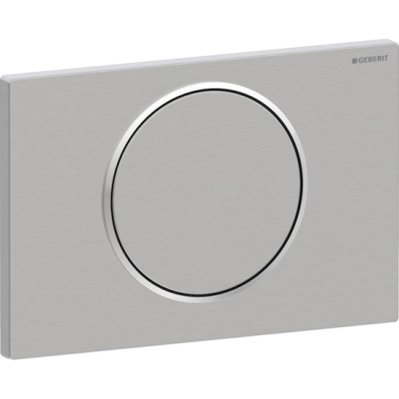 Clapeta actionare rezervor wc, otel inox periat/lucios, spalare start-stop, Geberit Sigma10 [1]
