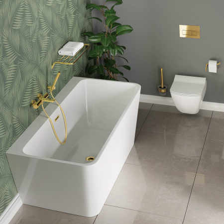 Clapeta actionare wc slim auriu lucios Deante [3]