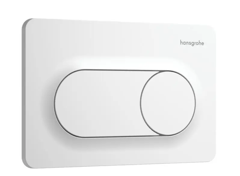 Clapeta de actionare, alb mat, spalare dubla, Hansgrohe iFrame Original [0]