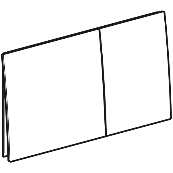 Clapeta de actionare cu 2 volume, rosu auriu periat, Geberit Sigma70 [1]