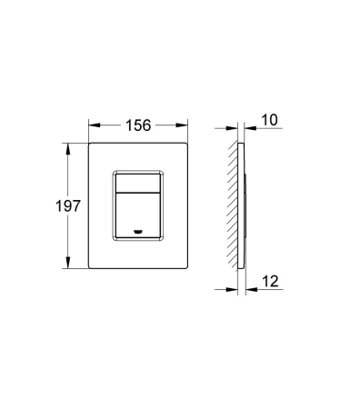 Clapetă de acționare, bronz rosiatic periat, Grohe Skate Cosmopolitan [1]