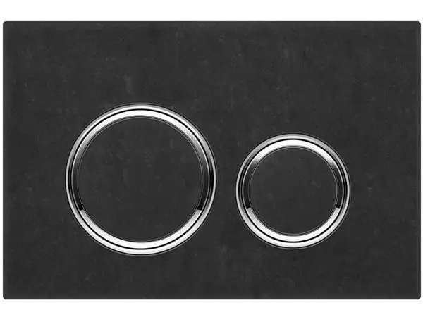 Clapete de actionare - Clapeta de actionare rezervor wc ardezie neagra si crom lucios, Geberit Sigma50