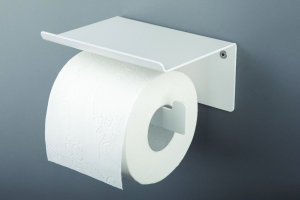 Suport hartie igienia cu raft culoare alba Deante, Mokko [1]