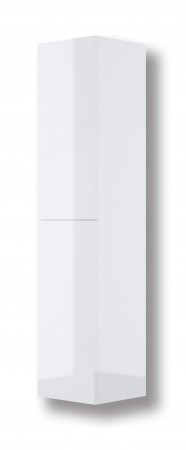 Mobilier baie - Dulap de baie suspendat, coloana, cu doua usi, 160 cm, alb, MDF,  Deante Prizma