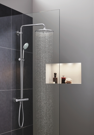 Coloana de dus crom cu baterie termostatata Grohe Euphoria System 260 [2]
