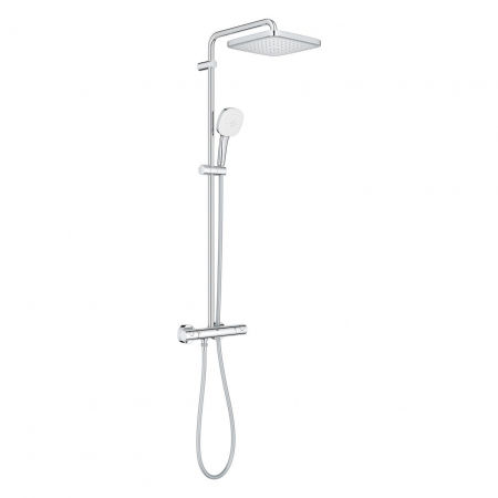 Coloana de dus crom cu baterie termostatata Grohe Tempesta 250 Cube [2]
