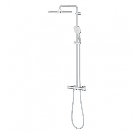 Coloana de dus crom cu baterie termostatata Grohe Tempesta 250 Cube [1]