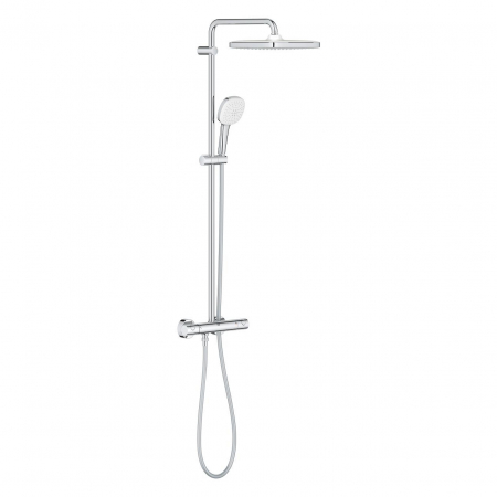 Coloana de dus crom cu baterie termostatata Grohe Tempesta 250 Cube [3]