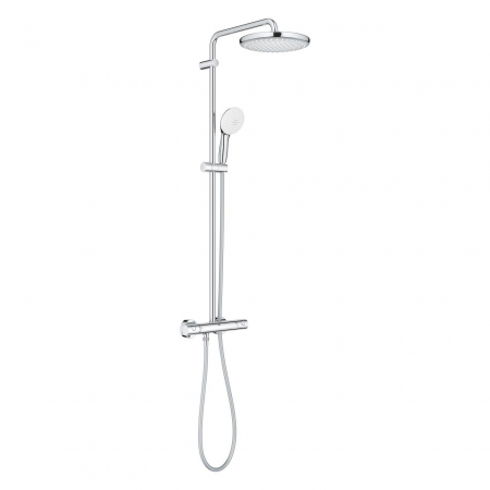 Coloane de dus - Coloana de dus crom cu baterie termostatata Grohe Tempesta System 250