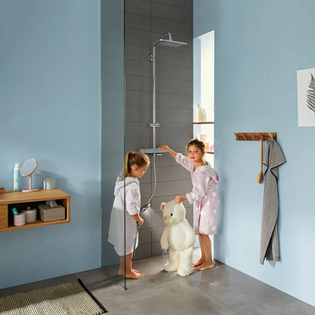 Set coloana de dus cu baterie termostatata culoare crom Hansgrohe, Croma E 280 [2]