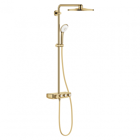 Coloane de dus - Coloana de dus cu baterie termostatata Grohe Euphoria Smartcontrol System 310 Duo auriu lucios Cool Sunrise