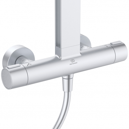 Coloana de dus cu baterie termostatata Ideal Standard Alu+ argintiu mat [1]