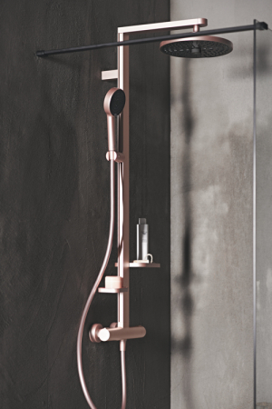 Coloana de dus cu baterie termostatata Ideal Standard Alu+ rose mat [2]