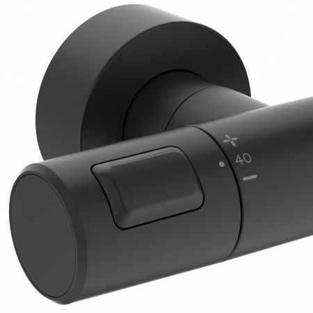 Coloana de dus cu baterie termostatata Ideal Standard Ceratherm Flex T25 negru mat [2]