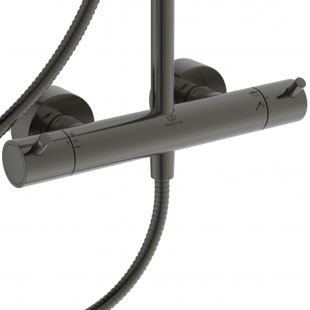 Coloana de dus cu baterie termostatata Ideal Standard Ceratherm T125 gri magnetic mat [4]