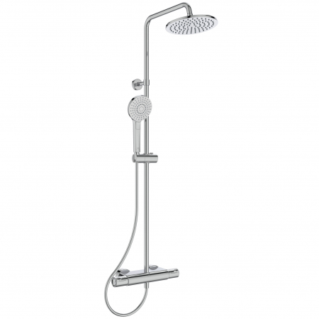 Coloane de dus - Coloana de dus cu baterie termostatata si etajera Ideal Standard Ceratherm T50 crom lucios