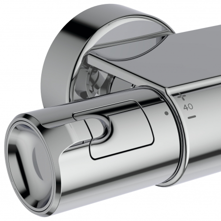 Coloana de dus cu baterie termostatata si etajera Ideal Standard Ceratherm T50 crom lucios [3]