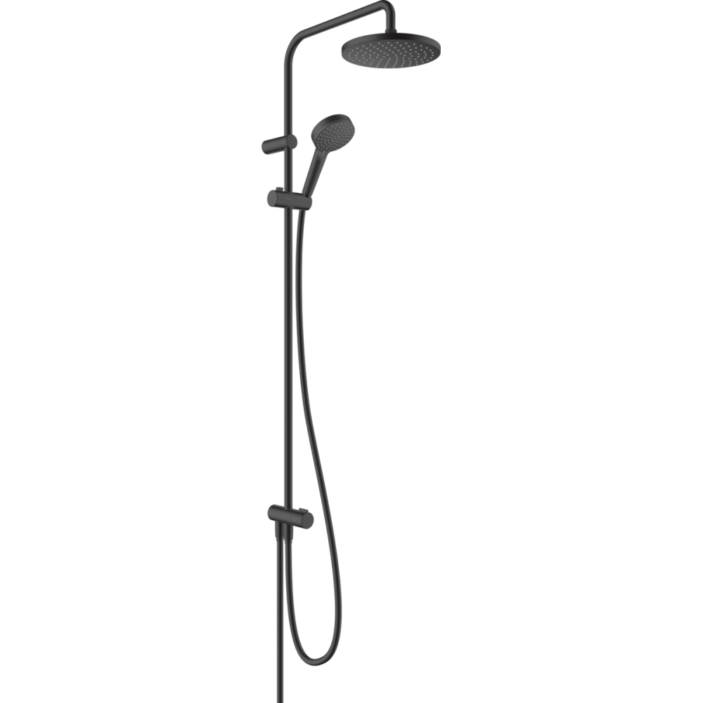Coloane de dus - Coloana de dus cu comutator, culoare negru mat Hansgrohe Vernis Blend 26272670