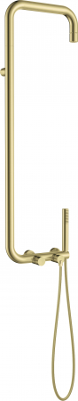Coloana de dus culoare auriu periat cu baterie monocomanda Deante Silia [1]