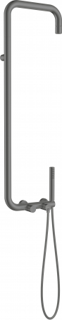 Coloana de dus culoare titan cu baterie monocomanda Deante Silia [1]