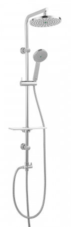 Baie - Coloana de dus culoare crom Ferro, Amiga VerdeLine