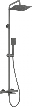 Coloana de dus titan cu baterie termostatata, culoare titan, Deante [1]