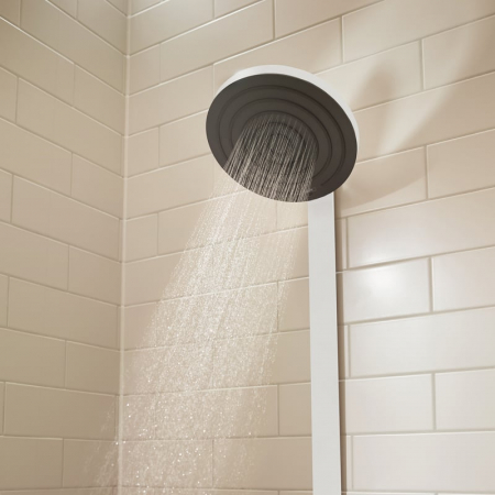 Coloana dus alb mat, baterie control temperatura si 3 jeturi, palarie 26 cm, Form Relax [3]