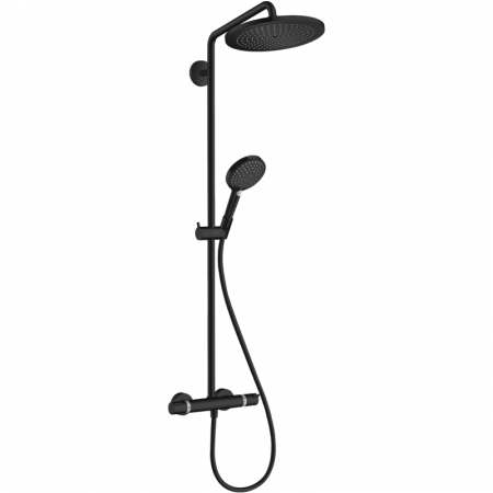 Coloane de dus - Coloana dus cu baterie termostatata inclusa culoarea neagra, Hansgrohe, Croma Select S
