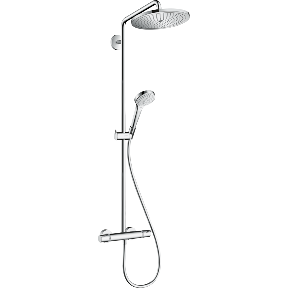 Coloane de dus - Coloana dus cu baterie termostatata inclusa crom lucios, Hansgrohe, Croma Select S