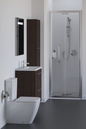Dulap baie suspendat Ideal Standard i.Life S, 120 cm, o usa, stejar cafeniu [4]
