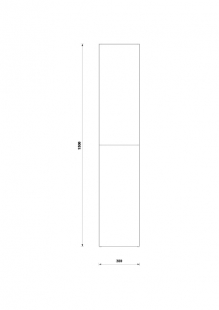 Dulap baie suspendat Gala Shona, 2 usi, 150 cm, gri mat [1]